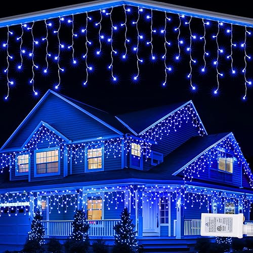 Miniatura 11 de Lomotech Luces de carámbano RGB de 35 pies que cambian de color, luces de Navidad impermeables con control remoto para vacaciones, bodas, fiestas,