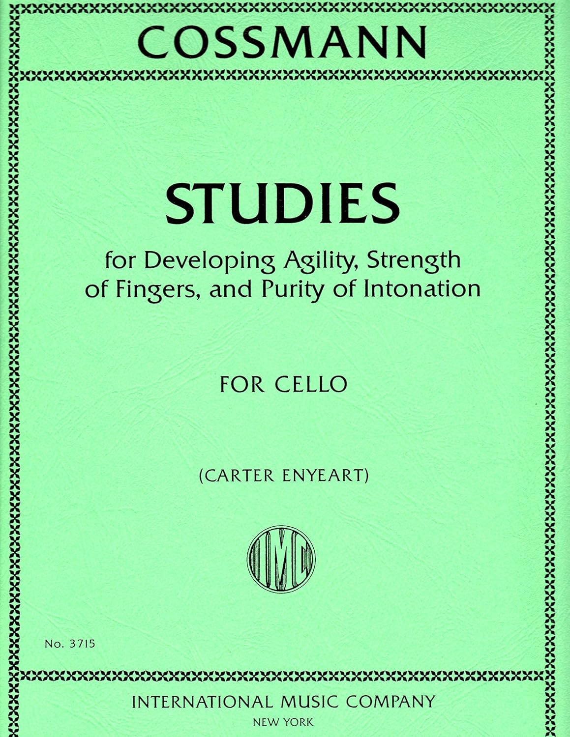 Cossman: Studies for Developing Agility... - Cello (International 3715)      Paperback – January 1, 2014