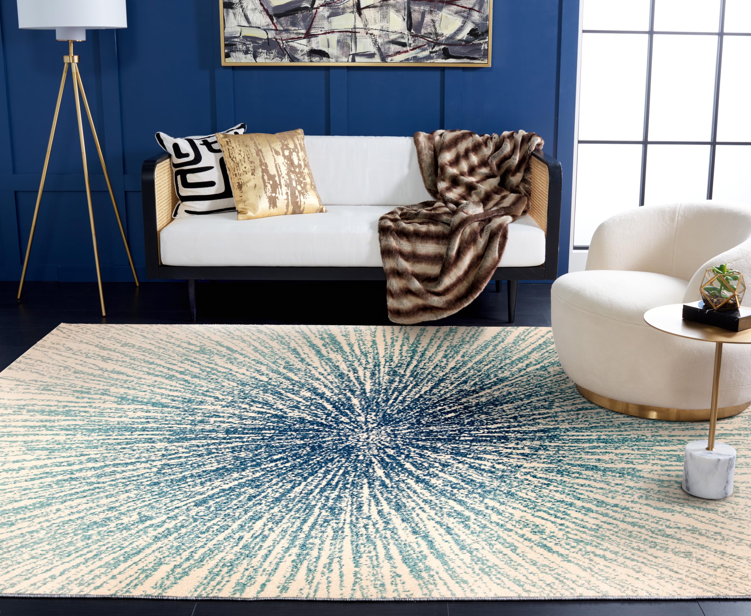 Safavieh Tapis Traditionnel Evoke Collection Gris Neutre 240x300 cm