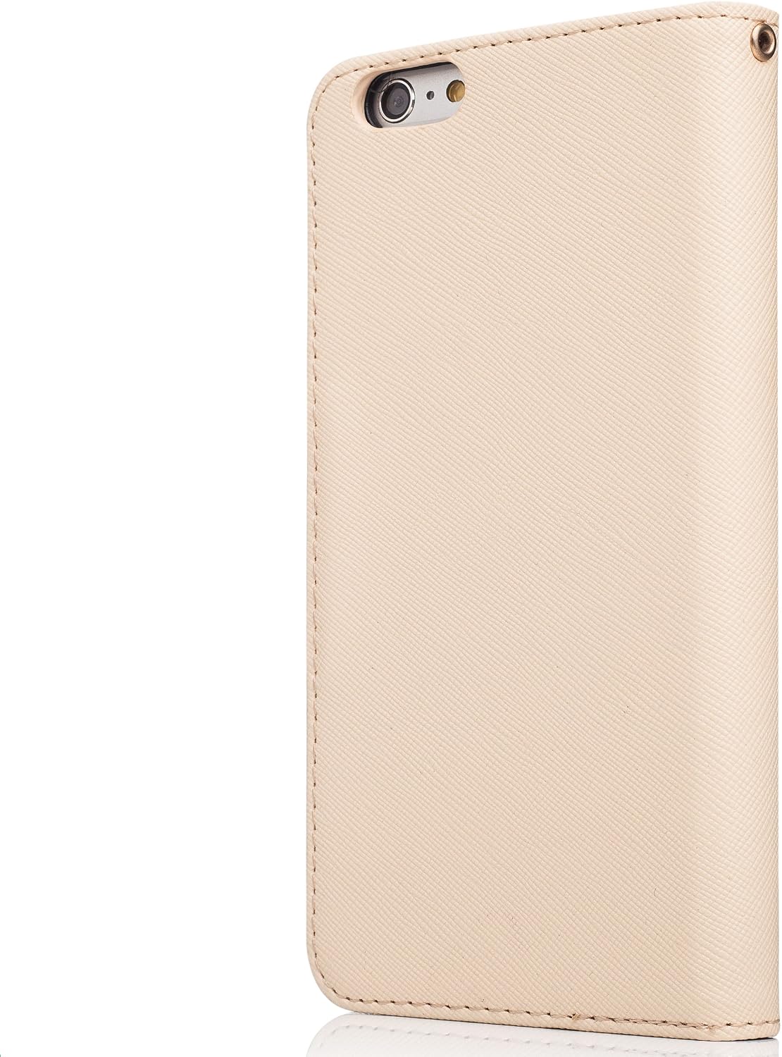 Hilda Phone Case Compatible with iPhone 6 Plus, iPhone 6s Plus,[Upgraded-Opened Volume and Power Button Ports,No Break Issue],Wallet Case,PU Leather Case,Credit Card Holder,Flip Cover Case[Brown]