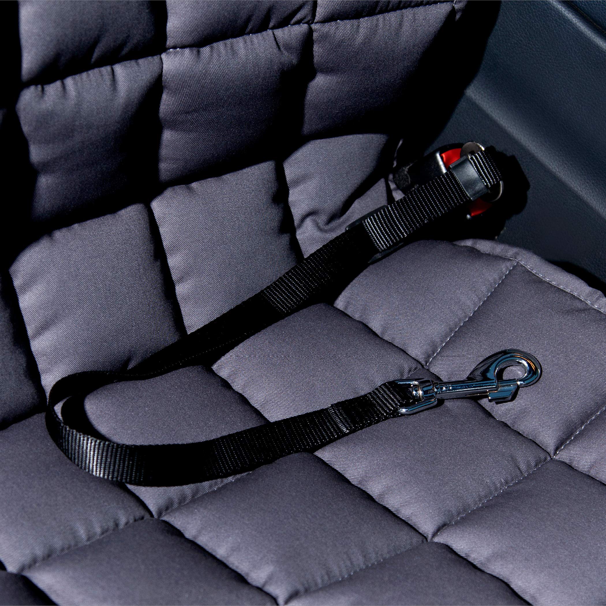 Doctor Bark Funda para Asiento de Coche para copiloto, Cubierta Protectora Apta para Todos los Coches/SUV (Gris)