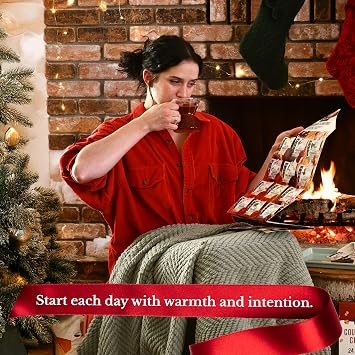 Numi Organic Tea Advent Calendar 2024, Countdown to Christmas, 24 Tea Bags, Gift Set