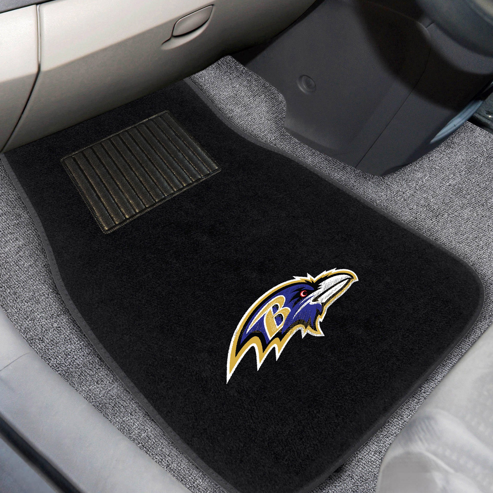 Fanmats 10336 NFL Baltimore Ravens 2 teilige gesticktem Auto Matte