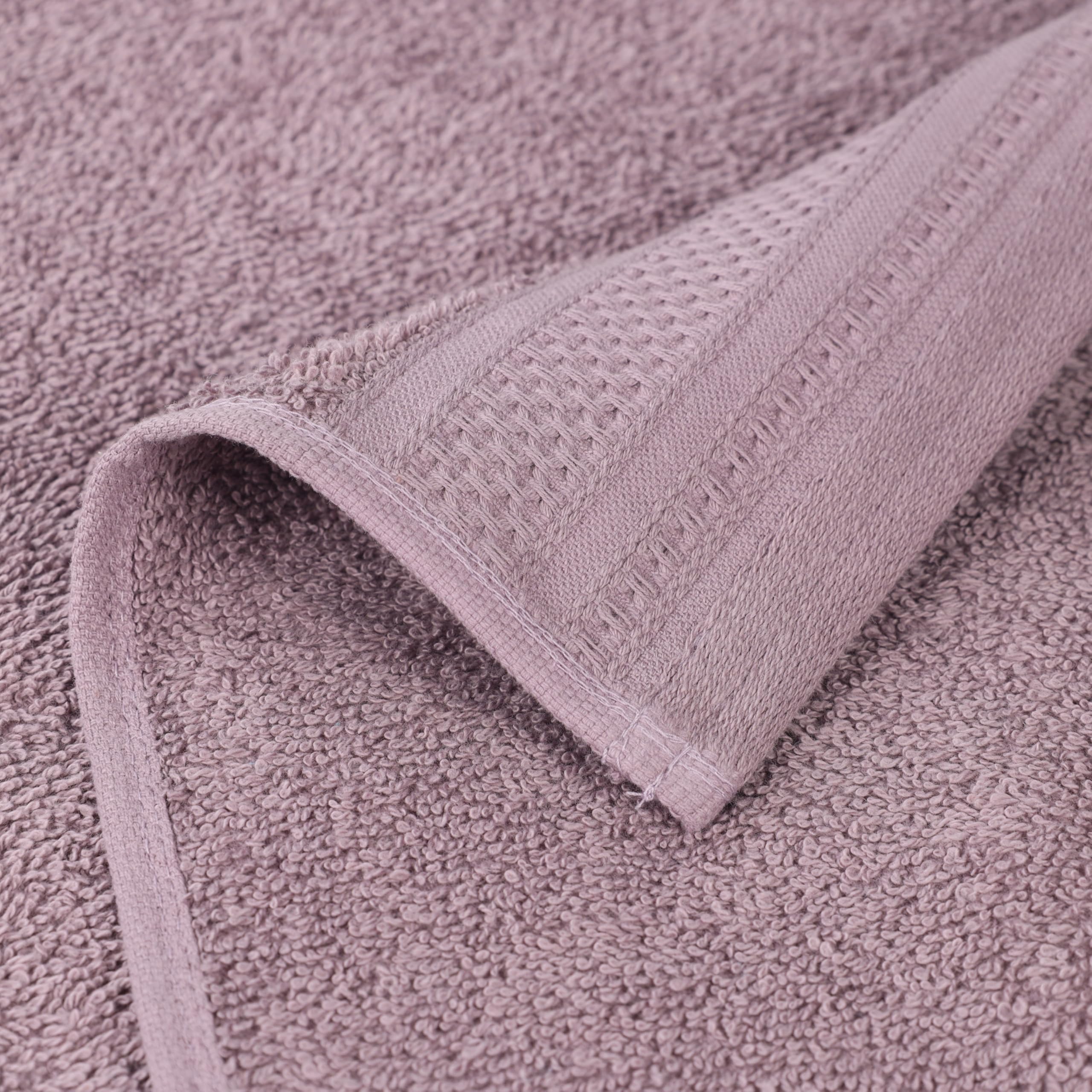 SUPERIOR Asciugamani Jacquard a Nido d'Ape in Cotone 100%, Nebbia Marina, 12 PC Set