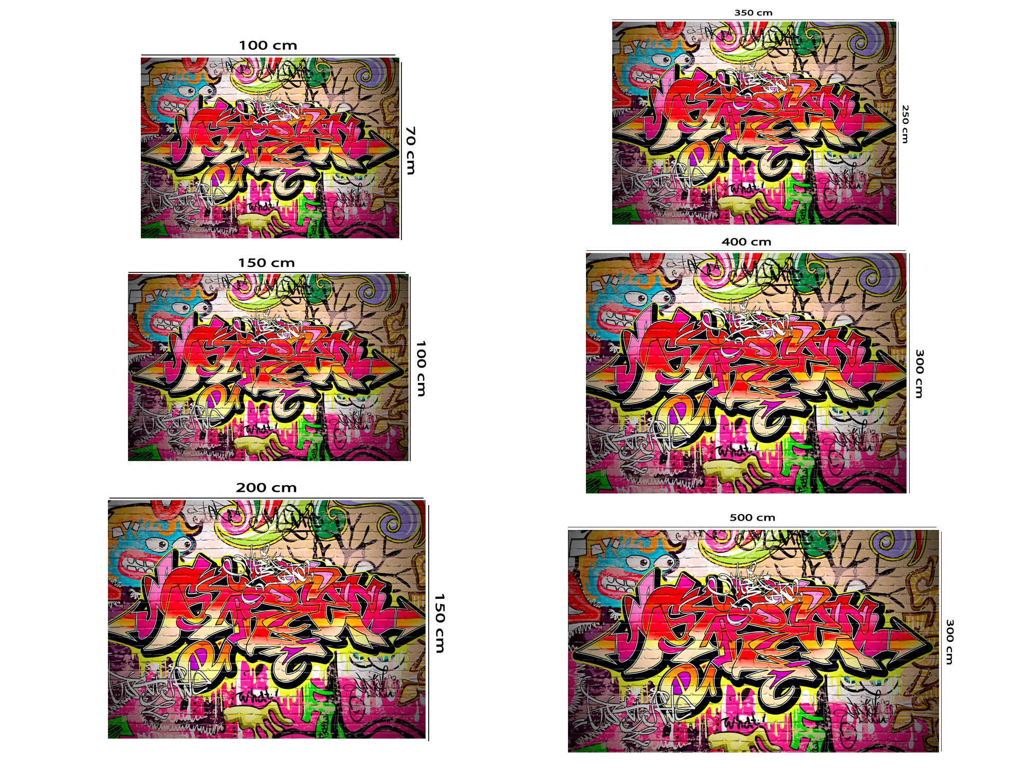 Oedim Fotomural Vinilo Para Pared Graffiti | Mural | Fotomural Vinilo Decorativo |150 x 100 cm | Decoración comedores, salones, habitaciones