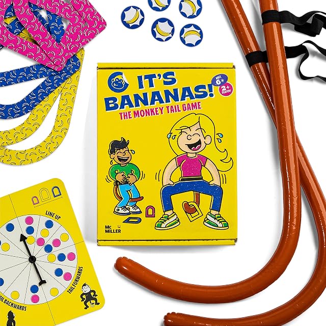 It's Bananas! The Monkey Game for Kids, Teens, and Tipsy Adults | Fun Family Board Game Floor Game Party Game Card Game | Top 10 Best Board Games 2022 | Christmas, Holidays, Birthdays