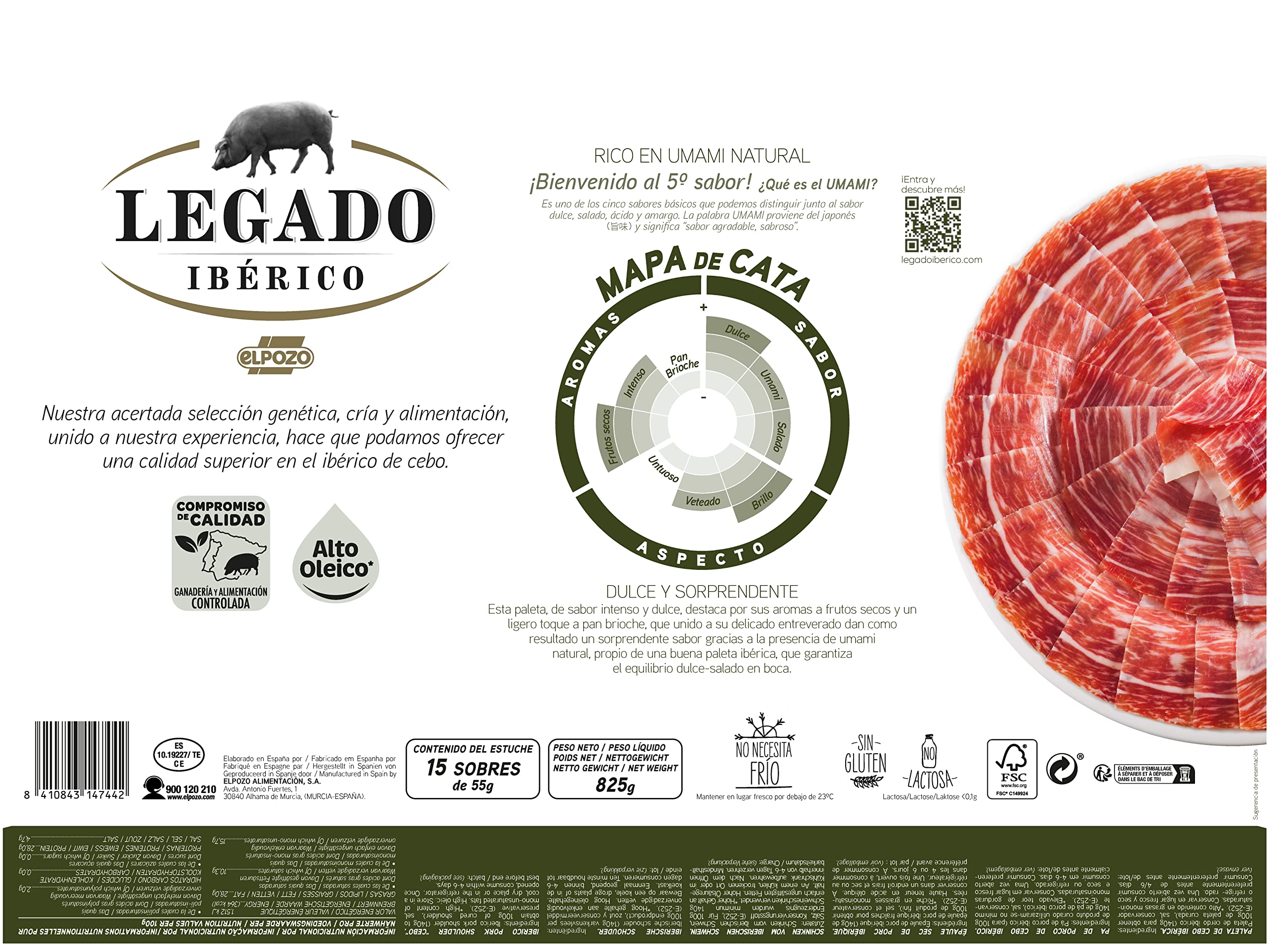 Maletín paleta de cebo ibérico medias lonchas 15x50g Edición especial Carlos Alcaraz