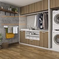 Urban Nouk Falra Szerelhető Összecsukható Ruhaszárító 100cm Fehér 4