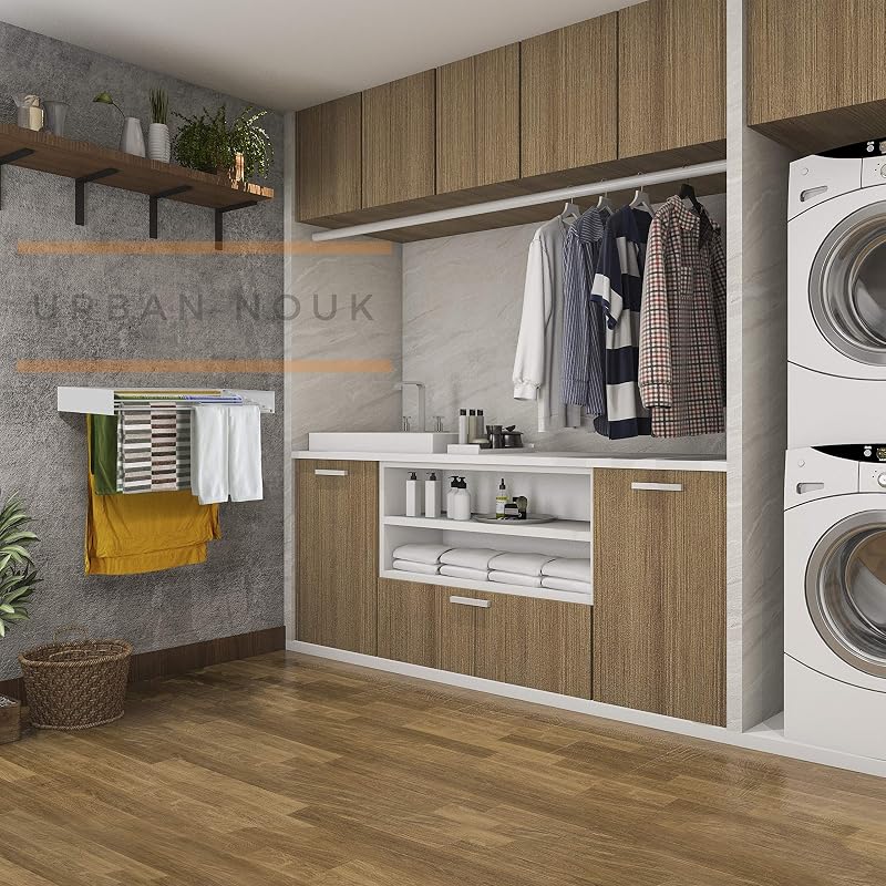Urban Nouk Falra Szerelhető Összecsukható Ruhaszárító 100cm Fehér