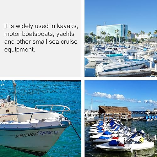 Miniatura 7 de Líneas elásticas para muelle  Accesorios para barcos  Cuerda de amarre de 4 pies para PWC, moto acuática, pontón, kayak, canoa, lancha motora,
