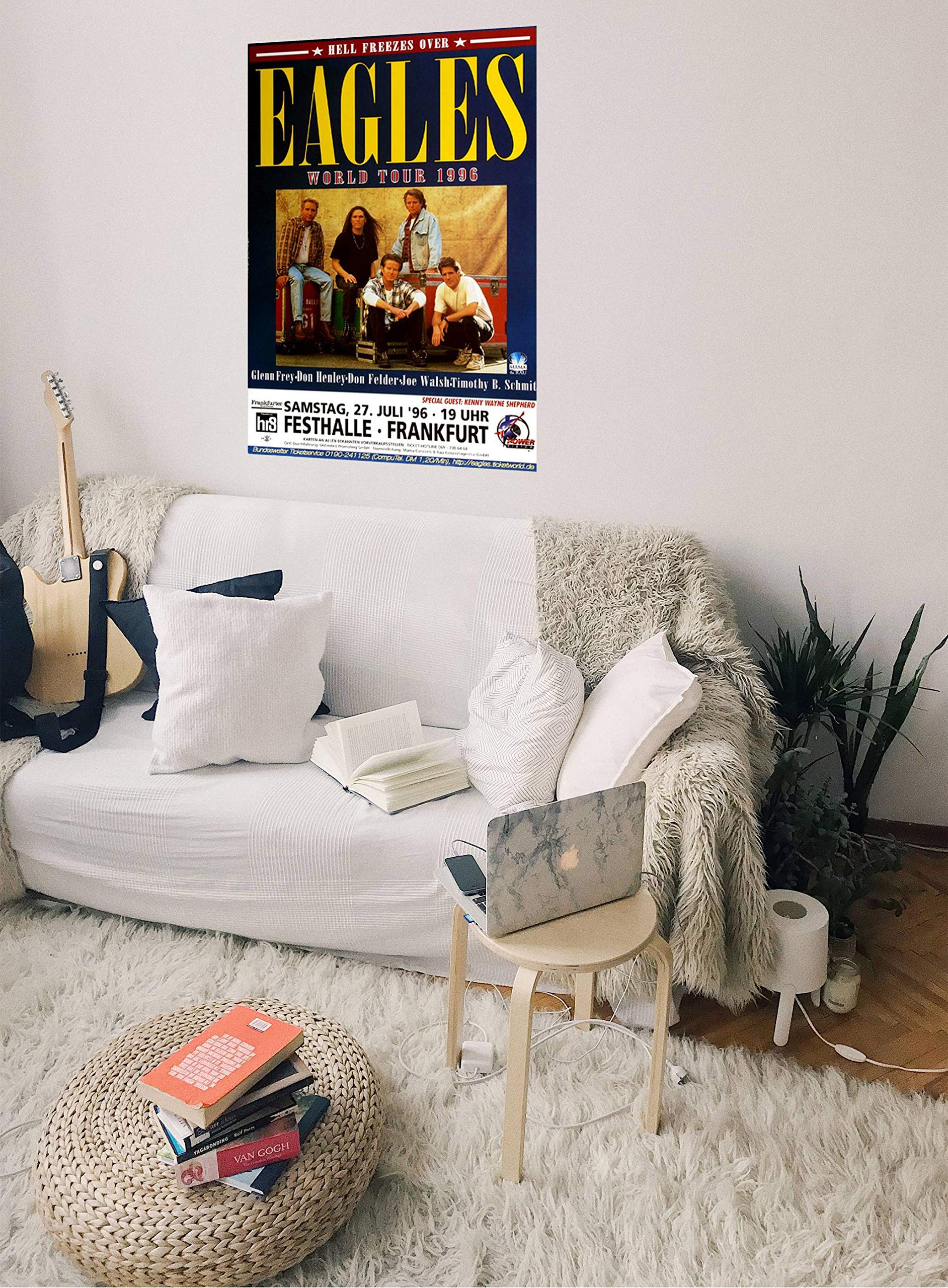The Eagles - Hell Freezes Over, Frankfurt 1996 » Konzertplakat/Premium Poster | Live Konzert Veranstaltung | DIN A1 «
