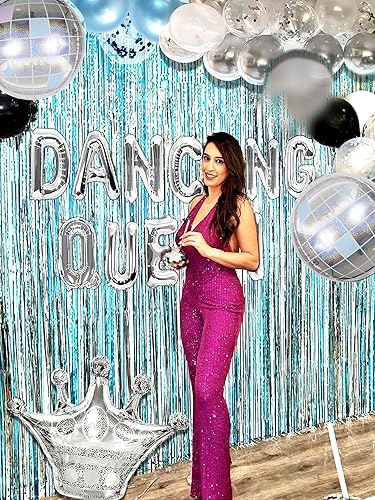 Miniatura 4 de Decoración de Cumpleaños Azul Reina Bailarina Decoración de Fiesta Bailarina Reina Decoraciones de Fiesta Mamma Mia Decoración de Fiesta Disco Azul