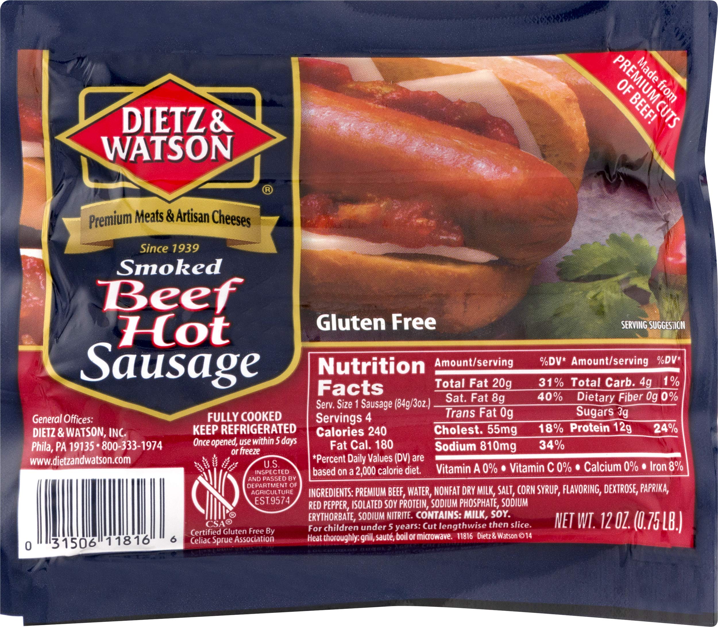 Dietz Watson Deli Beef Franks Gluten Free Ct ubicaciondepersonas.cdmx
