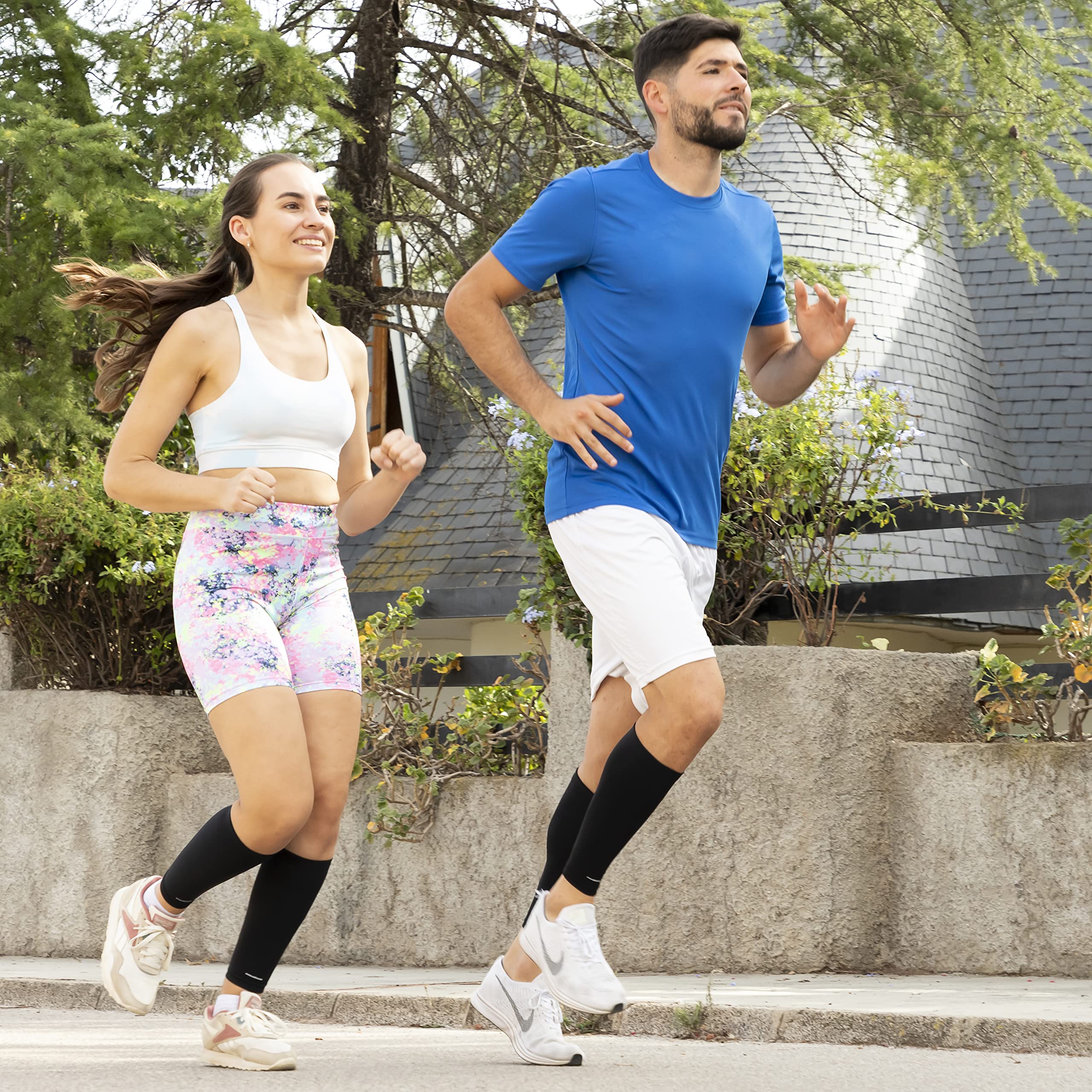 InnovaGoods Slexxers Pantorrilleras Deportivas de Compresión Unisex adulto (Pack de 1)