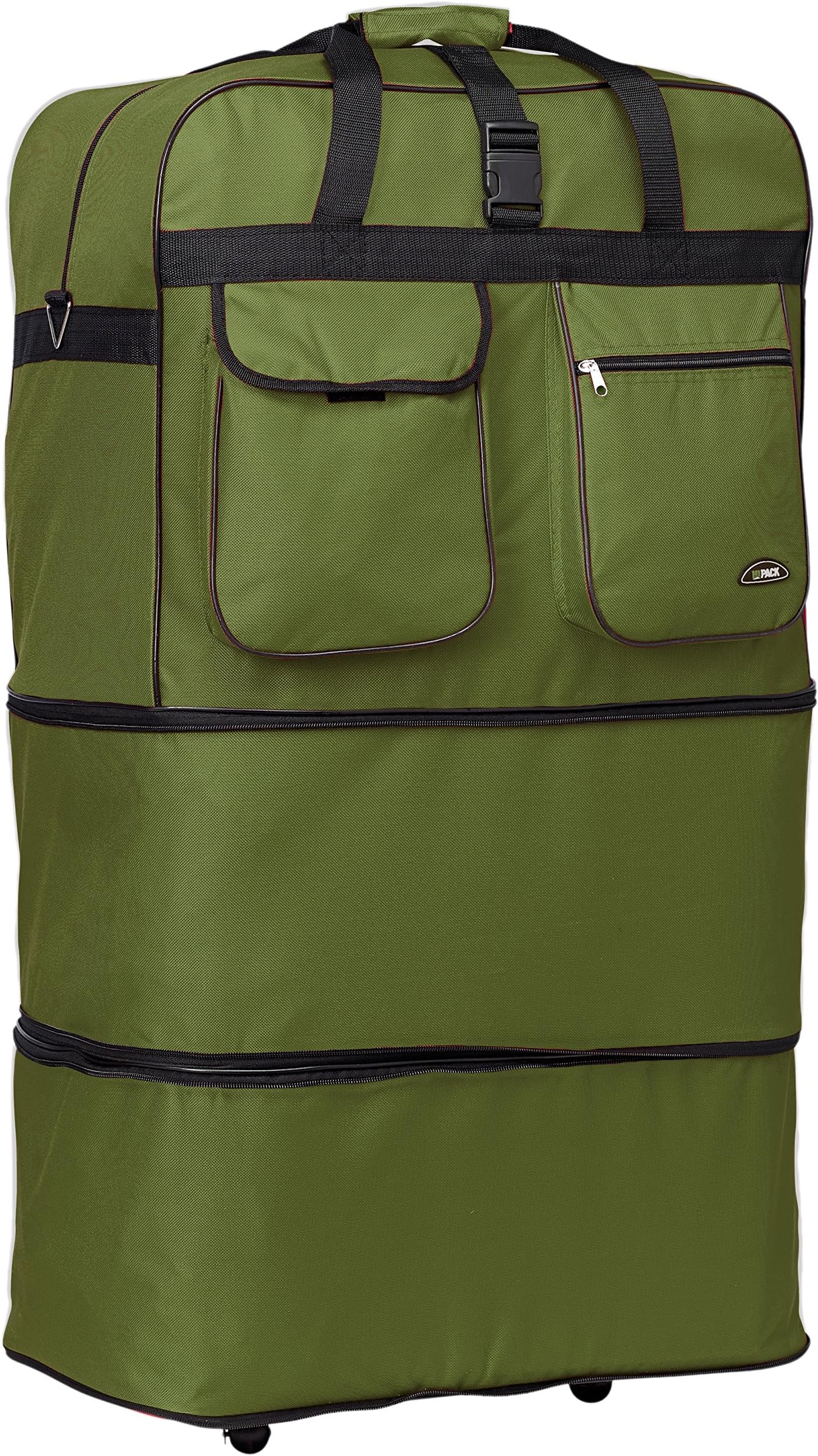HipackTOP PACK 30"/36"/40"/ Rolling Wheeled SuitCase (30", Khaki)