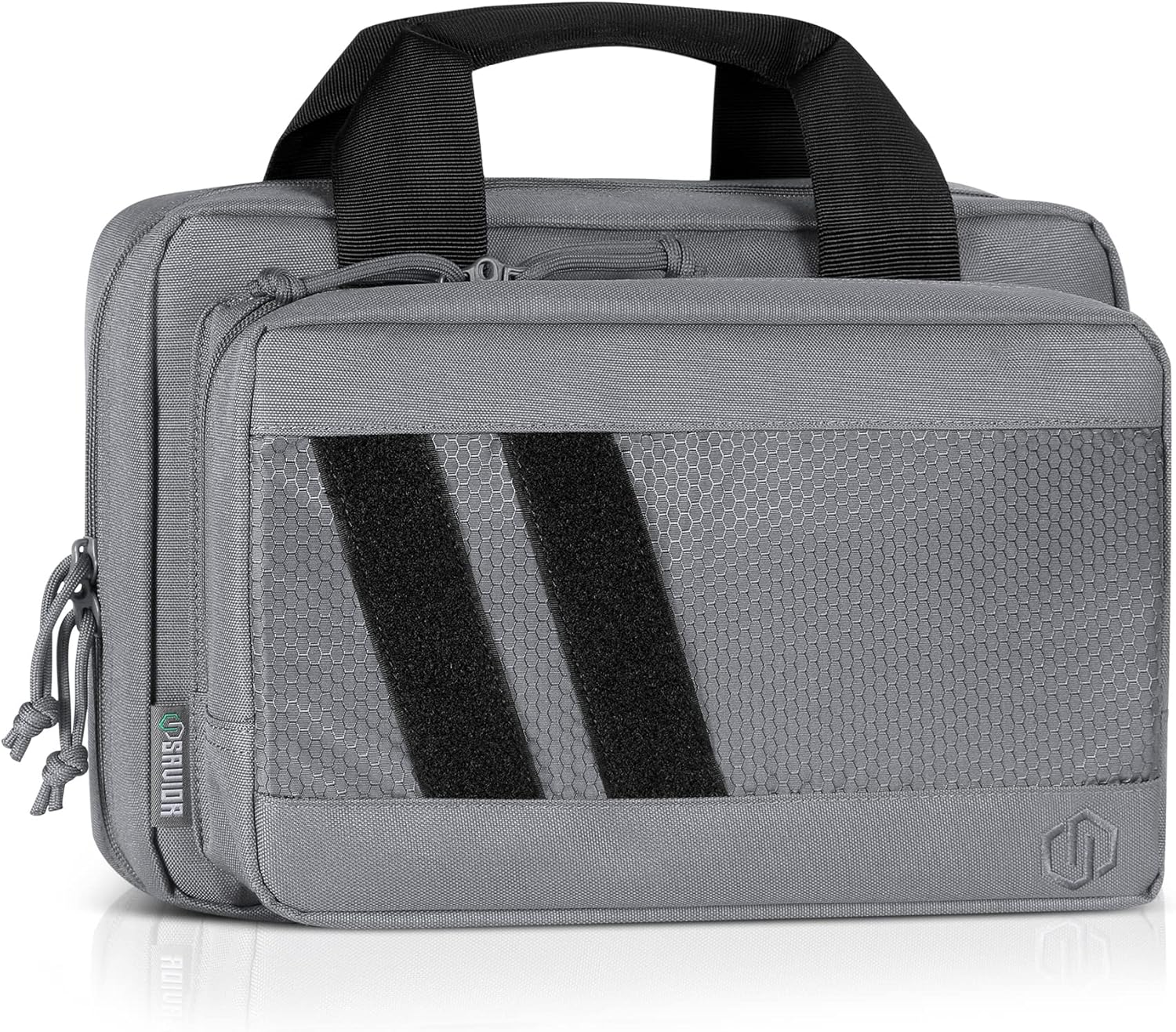 Savior Equipment Specialist Series Tactical Double Scoped Handgun Firearm Case Pistol Bag for Outdoor Hunting Shooting Range, Lockable Compartment, Additional Magazine Storage Slots : Sports & Outdoors