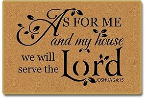 As for Me and My House Door Mat - Indoor or Outdoor