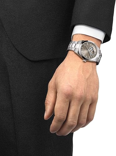 Vista 4 de Tissot Gentleman Powermatic 80 Corazón abierto, Gris, Pulsera