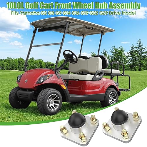 Miniatura 3 de 10L0L - Conjunto de cubo de rueda delantera para Yamaha G2 G8 G9 G14 G16 G19 G22 G29 Drive, con cojinete de cubo de aceite de retención, OEM #