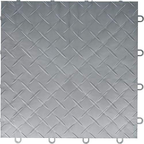 Miniatura 12 de Big Floors RaceDeck Diseño de Placa de Diamante, Baldosa de Piso Modular Entrelazante Durable para Garaje