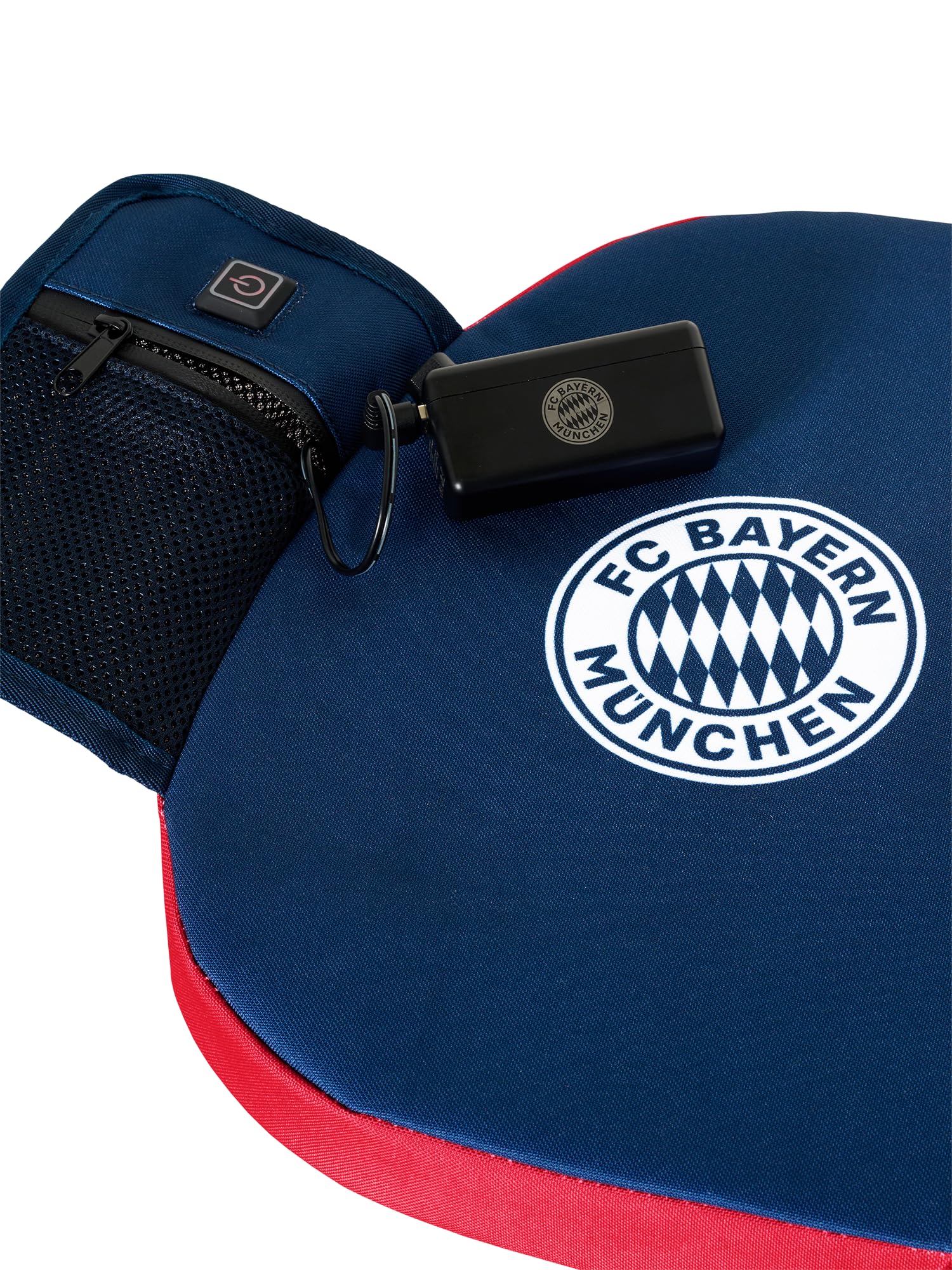 FC Bayern München Heizsitzkissen I Sitzkissen elektrisch | Stadion Arena Mehrfarbig