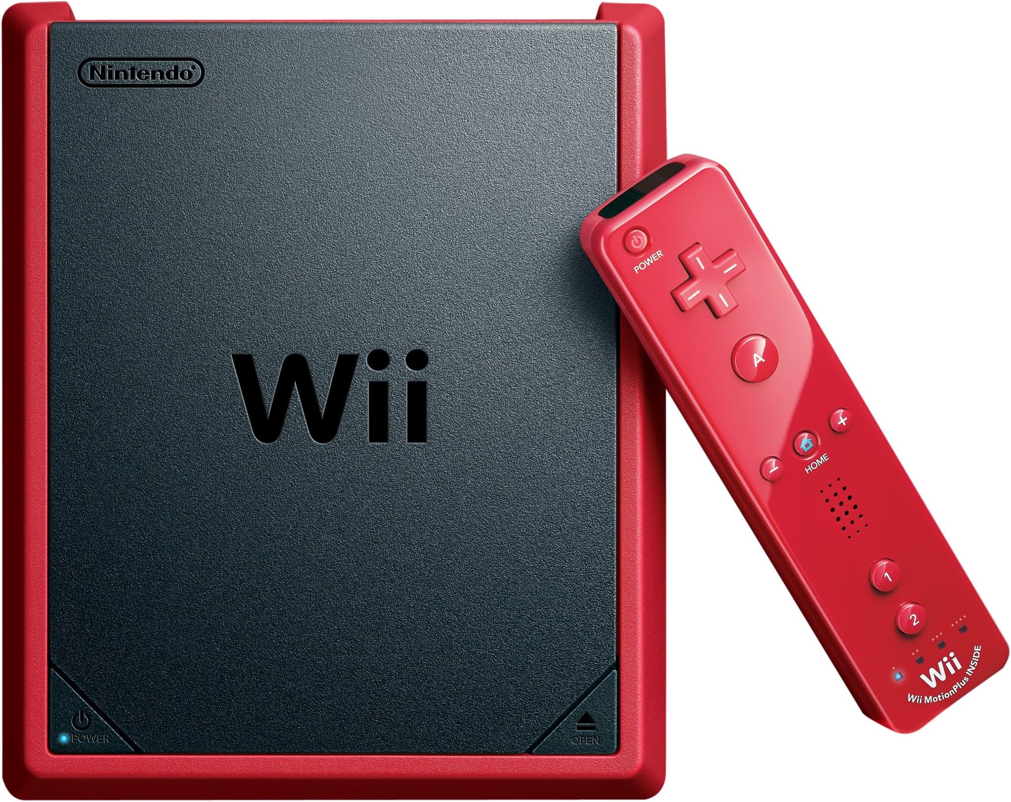 Wii Mini with Mario Kart Wii Game - Red