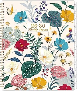2026-2030 Monthly Planner - 5 Year Monthly Planner/Calendar 2026-2030, JAN. 2026 - DEC. 2030, 9" x 11",Tabs, Pocket, Twin-Wire Binding, Note Pages, Transparent Waterproof PP Cover