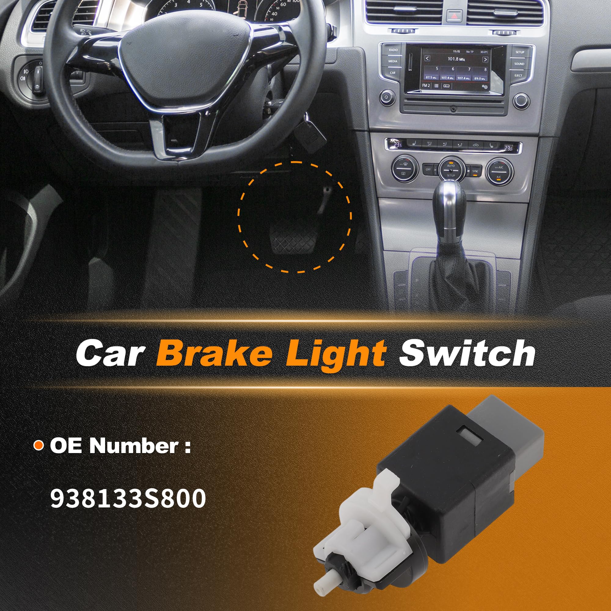 Interruttore luce freno per HYUNDAI ELANTRA 2013-2018 Interruttore luce di parcheggio 938133S800 1 pz