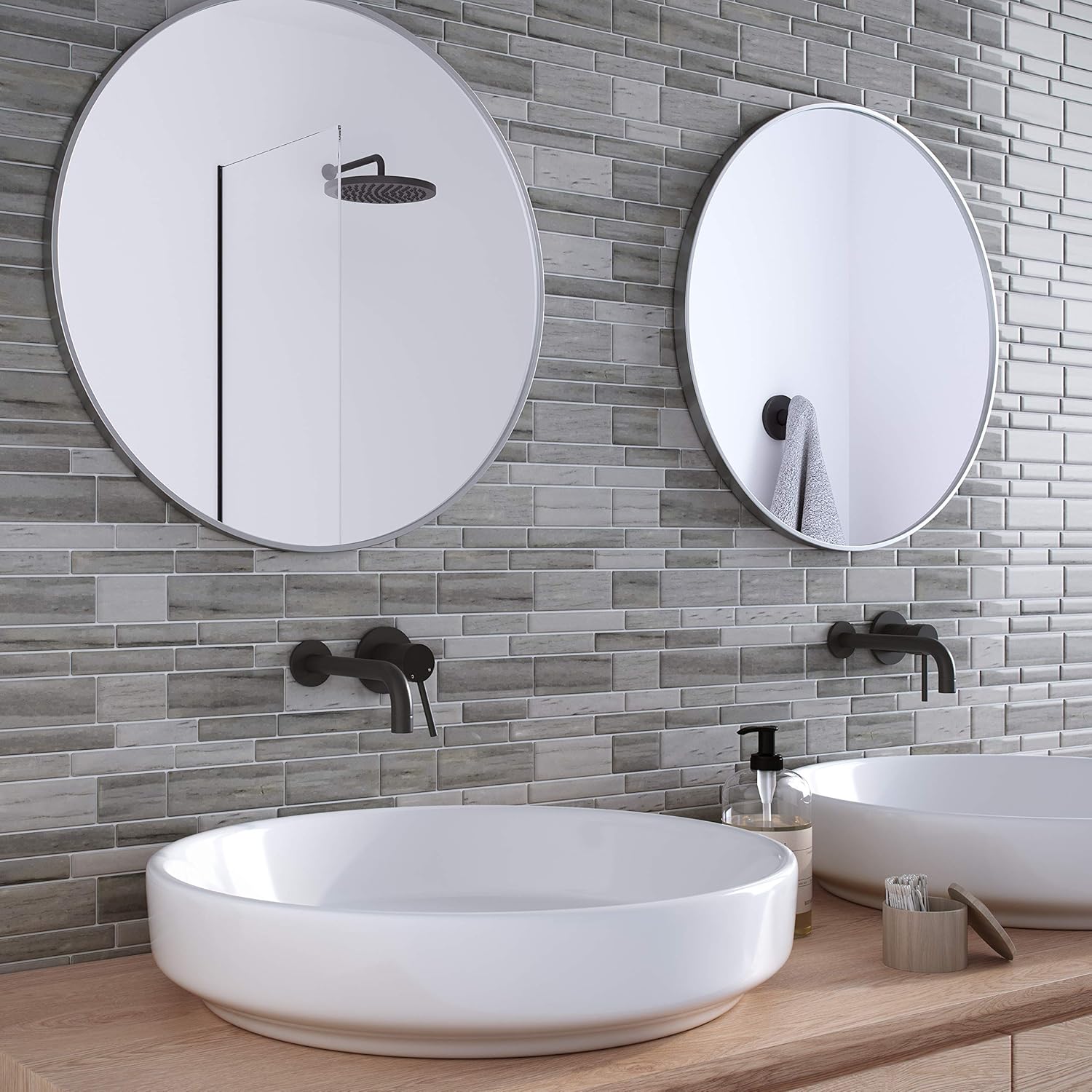 Blасk Frіdау Clеаrаnсе Crystiles 12x12 Vinyl Peel and Stick Backsplash Tile, Taupe Slate, Pro Series Thicker Version, 12-Sheet Pack Bеѕt Cуbеr Mоndау 🔥 Crystiles 12x12 Vinyl Peel and Stick Backsplash Tile, Taupe Slate, Pro Series Thicker Version, 12-Sheet Pack