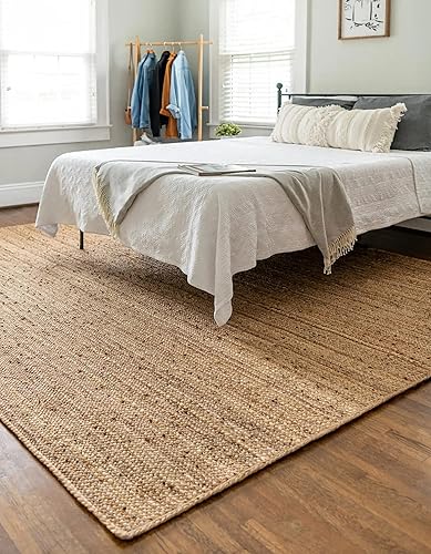 Miniatura 3 de Alfombras rectangulares trenzadas a mano de yute natural para estar, interiores y exteriores, alfombra de pasillo de cocina (24 x 72 pulgadas (2 x 6