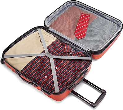 Samsonite Omni PC Hardside Expandable Luggage with Spinner Wheels, Burnt Orange, 3-Piece Set (20/24/28)