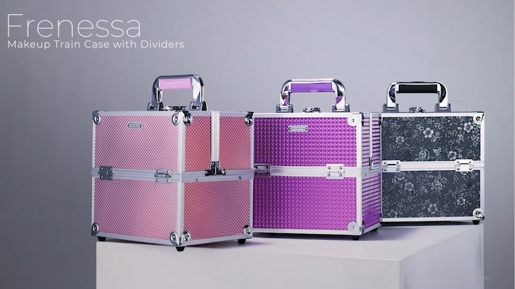 Amazon.com : Frenessa Makeup Case Makeup Box Cosmetic Organizer