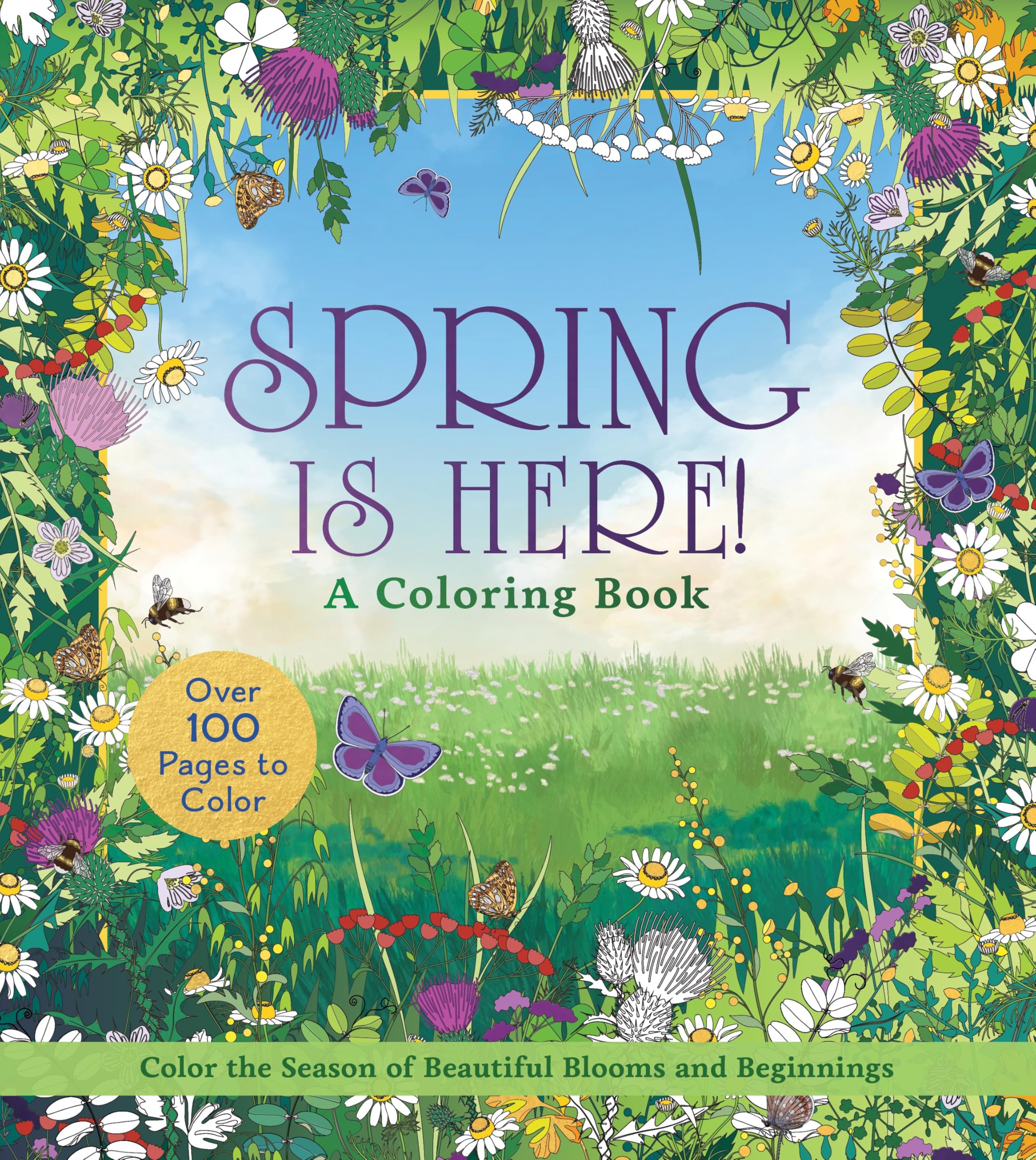 Spring is Here! A Coloring Book by Editors of Chartwell Books (Paperback Book)