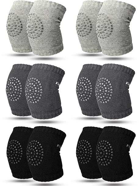 SATINIOR Baby,Clothing,Baby Boys 0-24m,Socks & Tights,Leg Warmers SATINIOR 6 Pairs Crawling Knee Pads Anti-Slip Baby Knee Protectors Toddlers Leg Warmers, L, Black