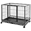 Amazon Basics Heavy Duty Stackable Pet Kennel with Tray, 36-inch