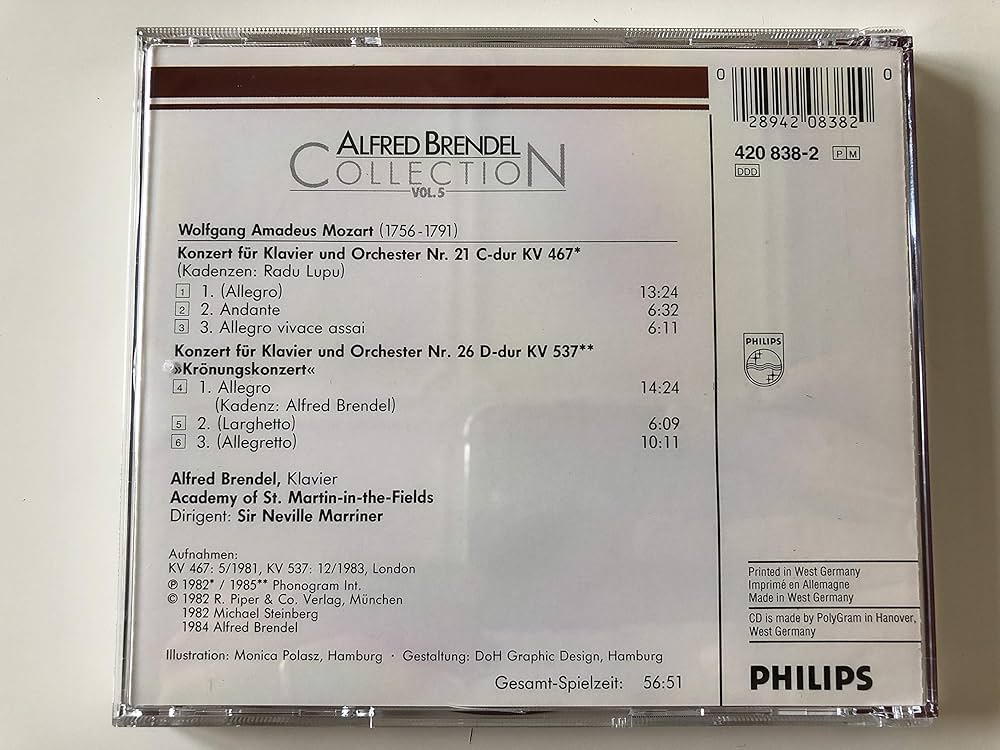 Amazon.co.jp: Alfred Brendel Collection Vol.5 / Mozart