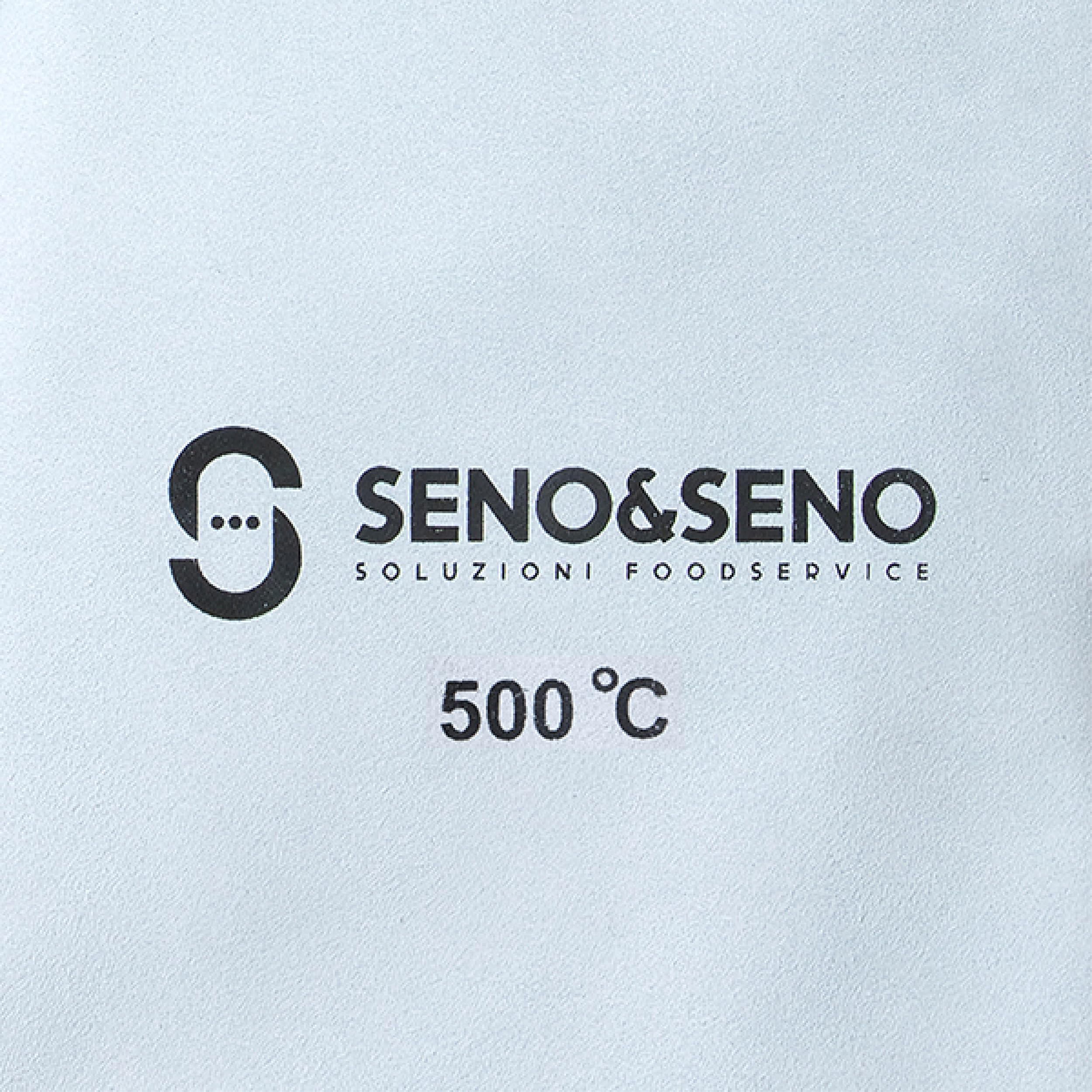 Coppia di Guanti Anticalore Antinfortunistici | Manipolazione di Panificati e oggetti caldi | 100% Made in Italy | Seno & Seno (25 cm, 500°C)