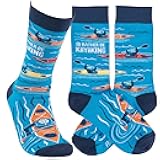 Primitives by Kathy Novelty Socks - Rather Be Kayaking, One Size, Unisex, LOL Collection