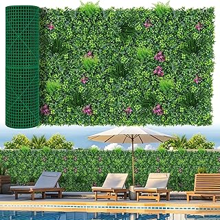 Boxwood Roll Panels, Grass Wall 40"x120"(33.33 SQFT), Grass Backdrop, Privacy Screen, Sun Protected Green Wall Decor for Outdoor, Indoor, Garden, Backyard and Décor