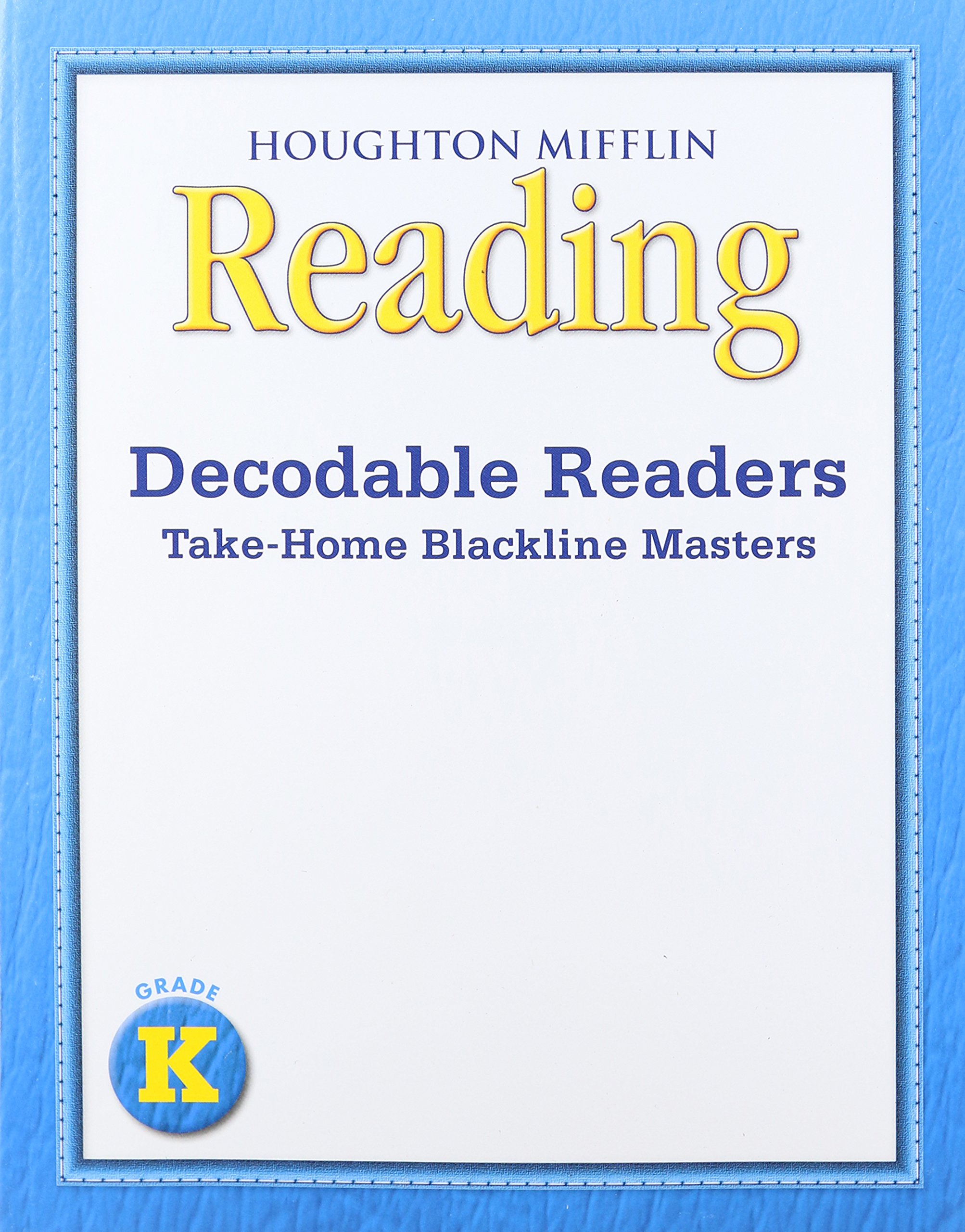 Journeys: Decodable Reader Blackline Master Grade K