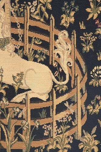Miniatura 3 de Tapiz europeo de unicornio en cautiverio - 26 in. x 37 in. Algodón por Charlotte Home Furnishings