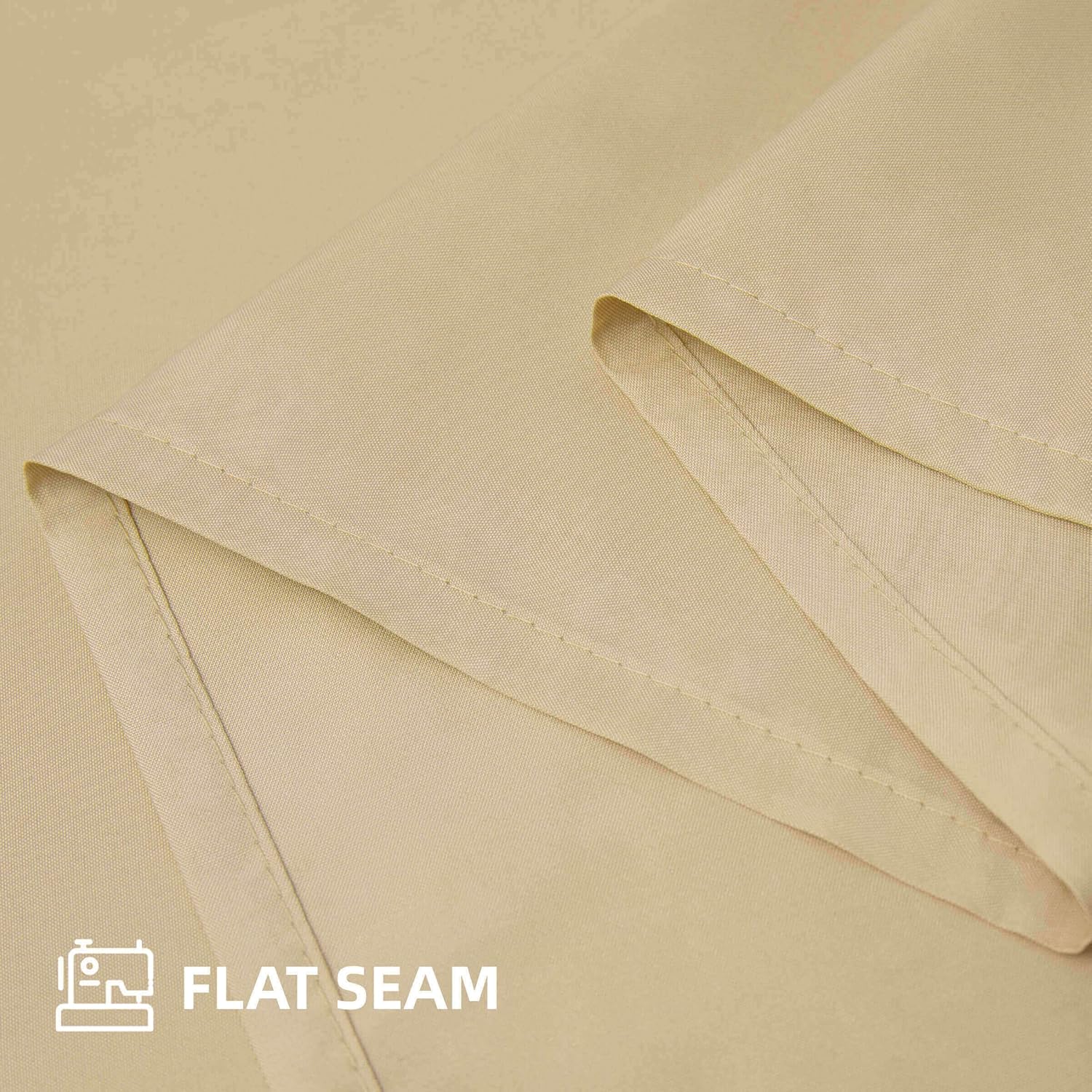 OutdoorLines Waterproof Indoor Outdoor Curtains for Patio-Privacy Sun Blocking Grommet Curtain Panel Weatherproof, UV Resistant Curtains for Gazebo, Front Porch, Pergola Beige 52W x 84L Inch 1 Piece - Image 8