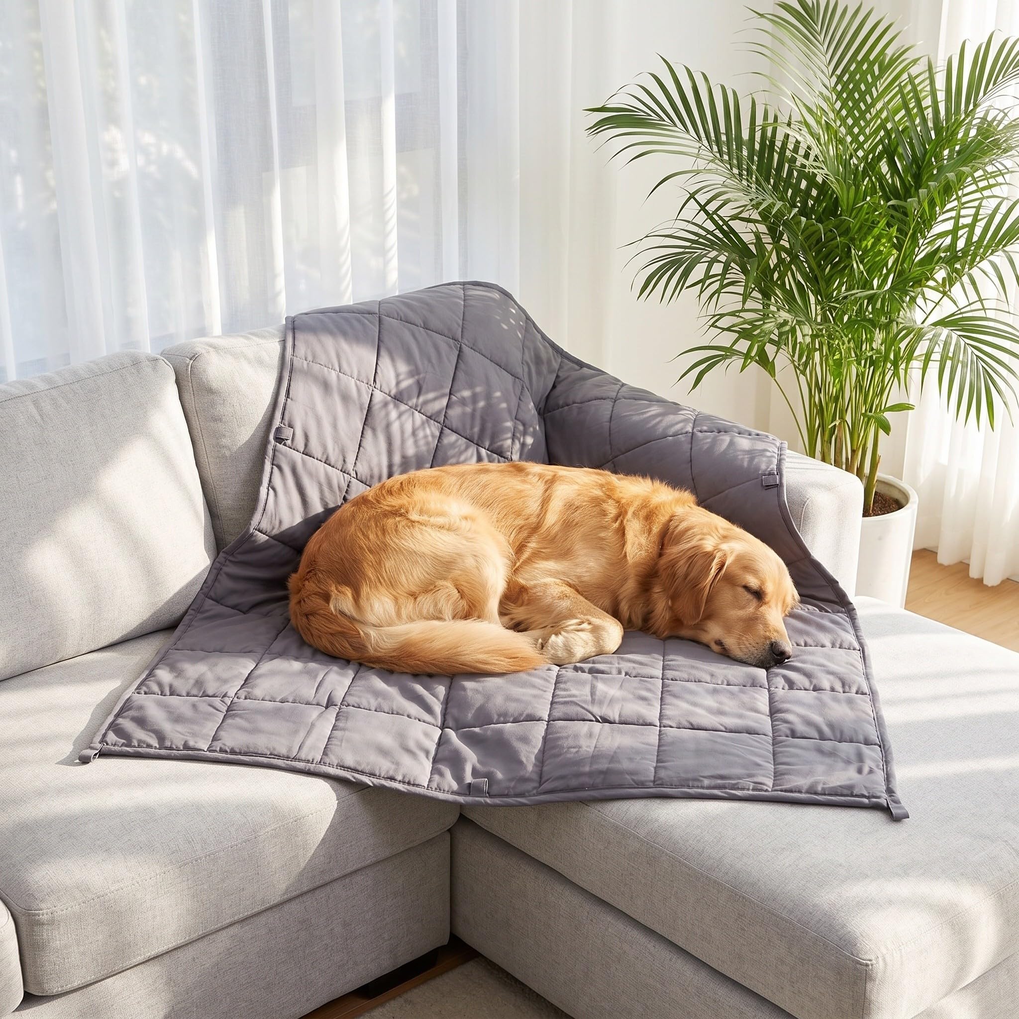 Veemoon per cani, 48x35,8", morbida rilassante, 1,36 kg (3 libbre)