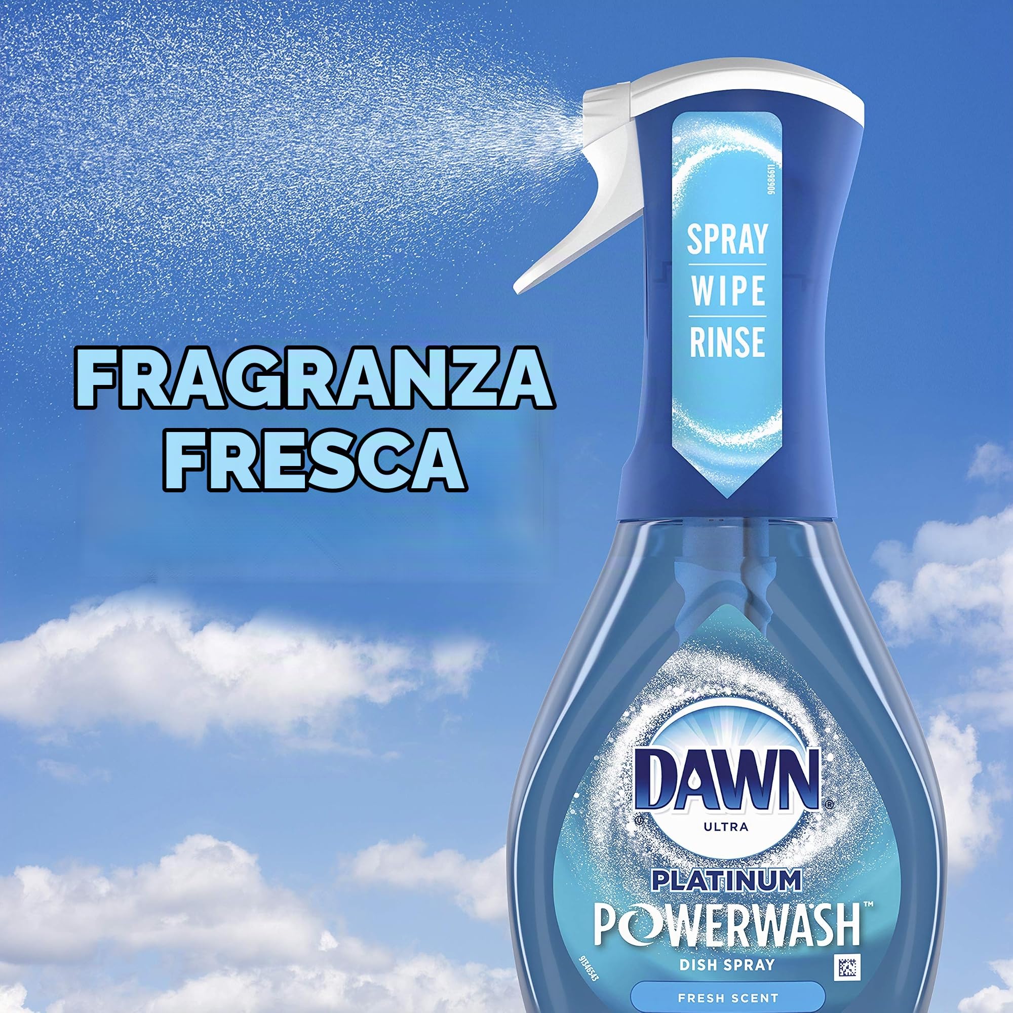 Dawn Platinum Powerwash - Ricarica profumata per piatti, confezione da 1