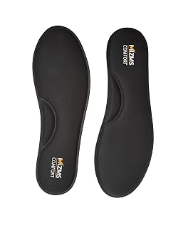 MIZMS Memory Foam Insole (Black, Size-10)