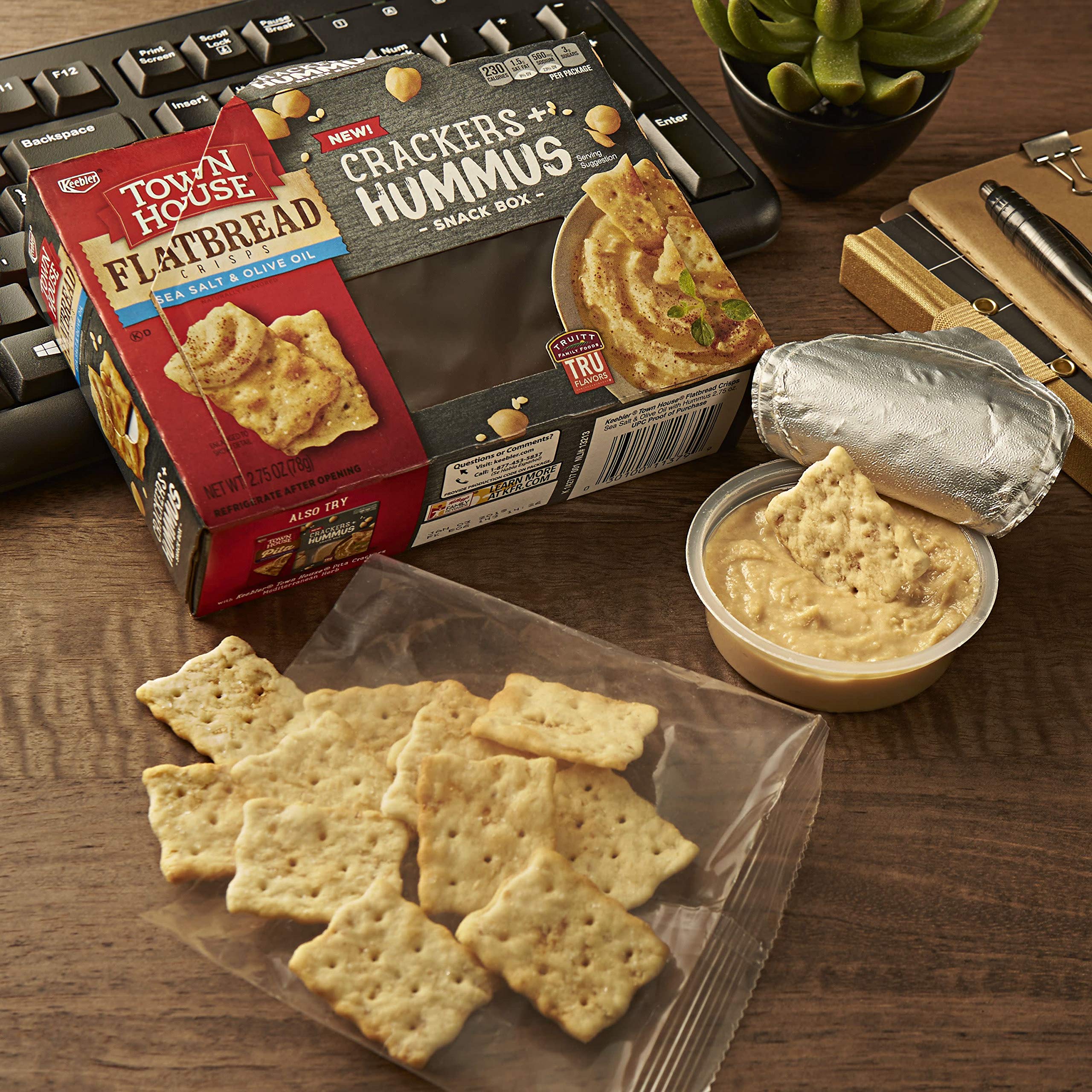 Keebler, Town House Flatbread Crisps, Crackers and Hummus