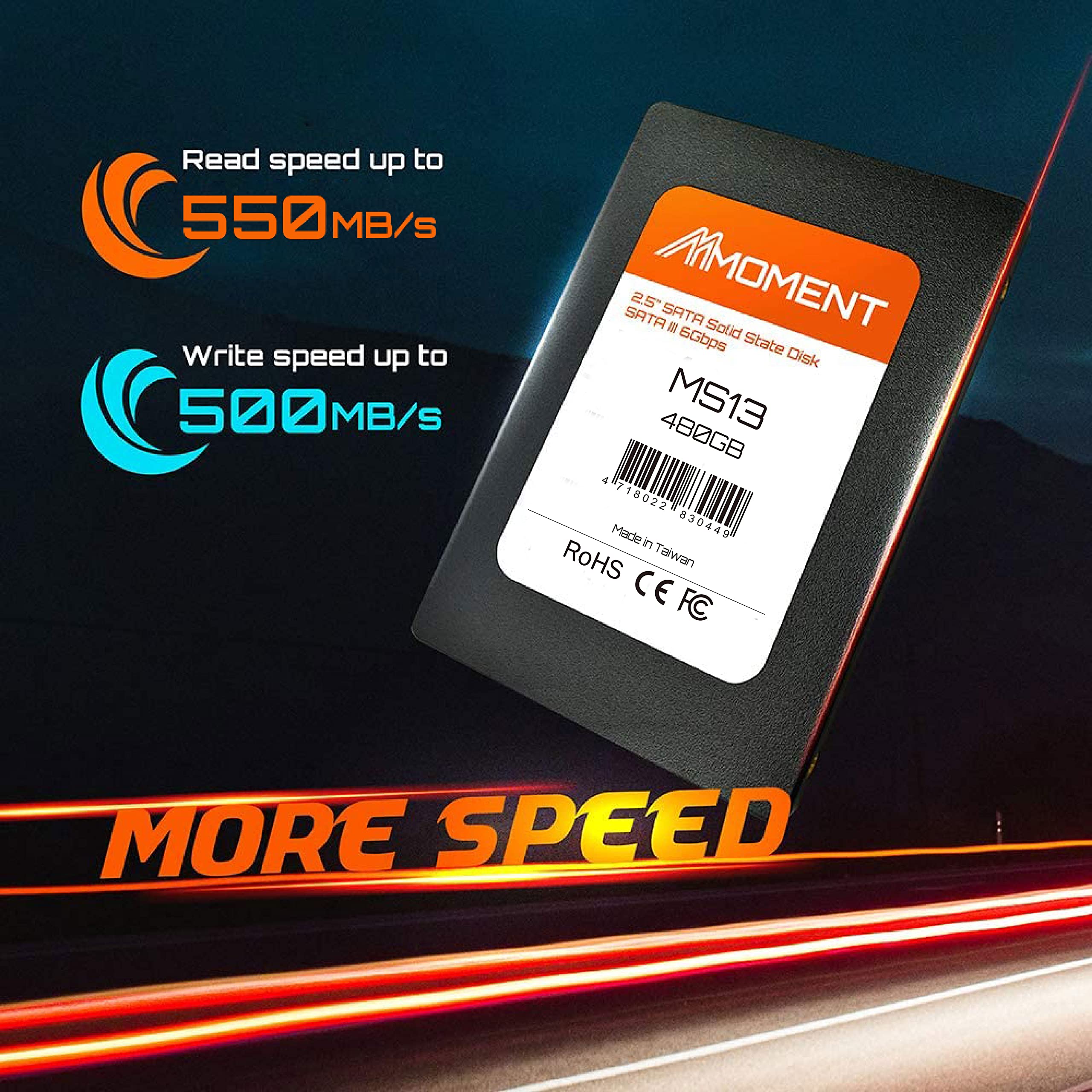 Amazon | モーメント(Moment) SSD 480GB 2.5インチ 7mm SATA3 6Gb/s