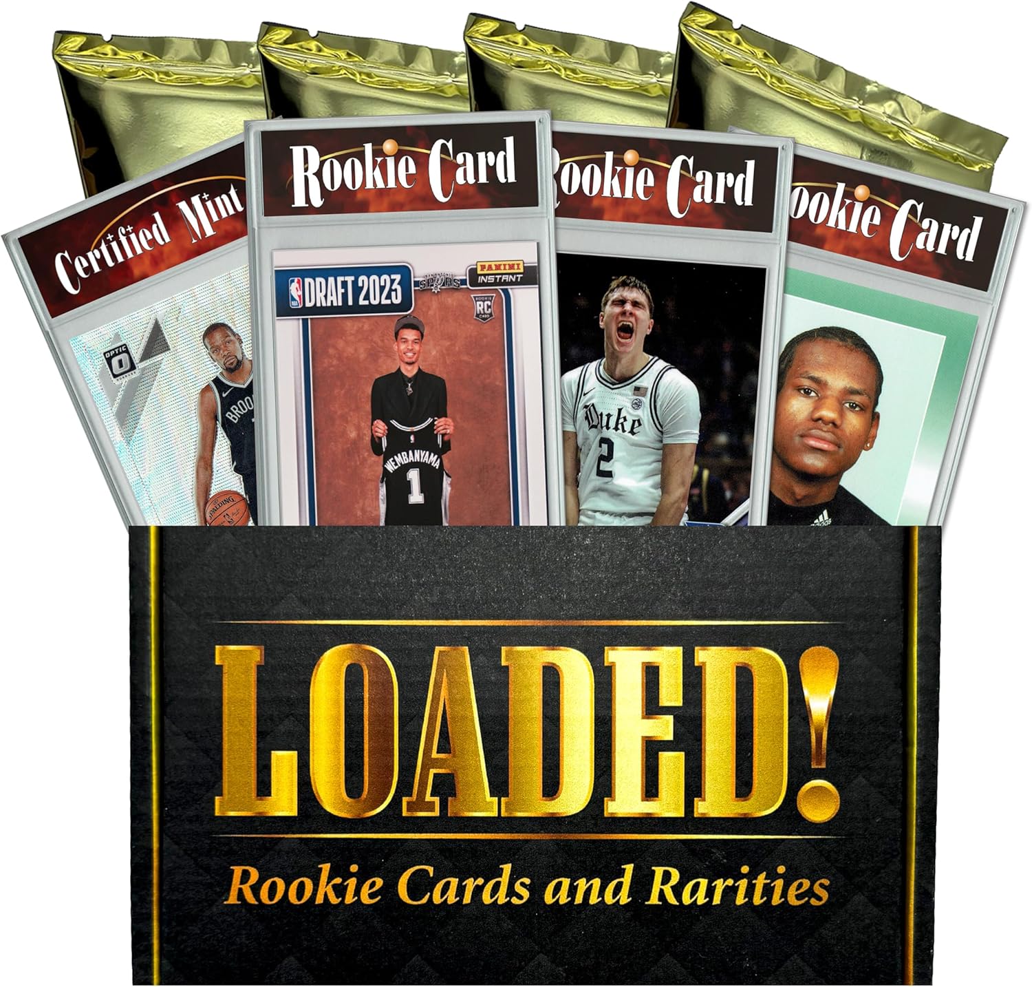 LOADED! Basketball Collector's Box: 4 Certified Mint+ Rookie Cards & Rarities - Victor Wembanyama, LeBron James, Cooper Flagg, Luka Doncic, Steph Curry, Giannis & More