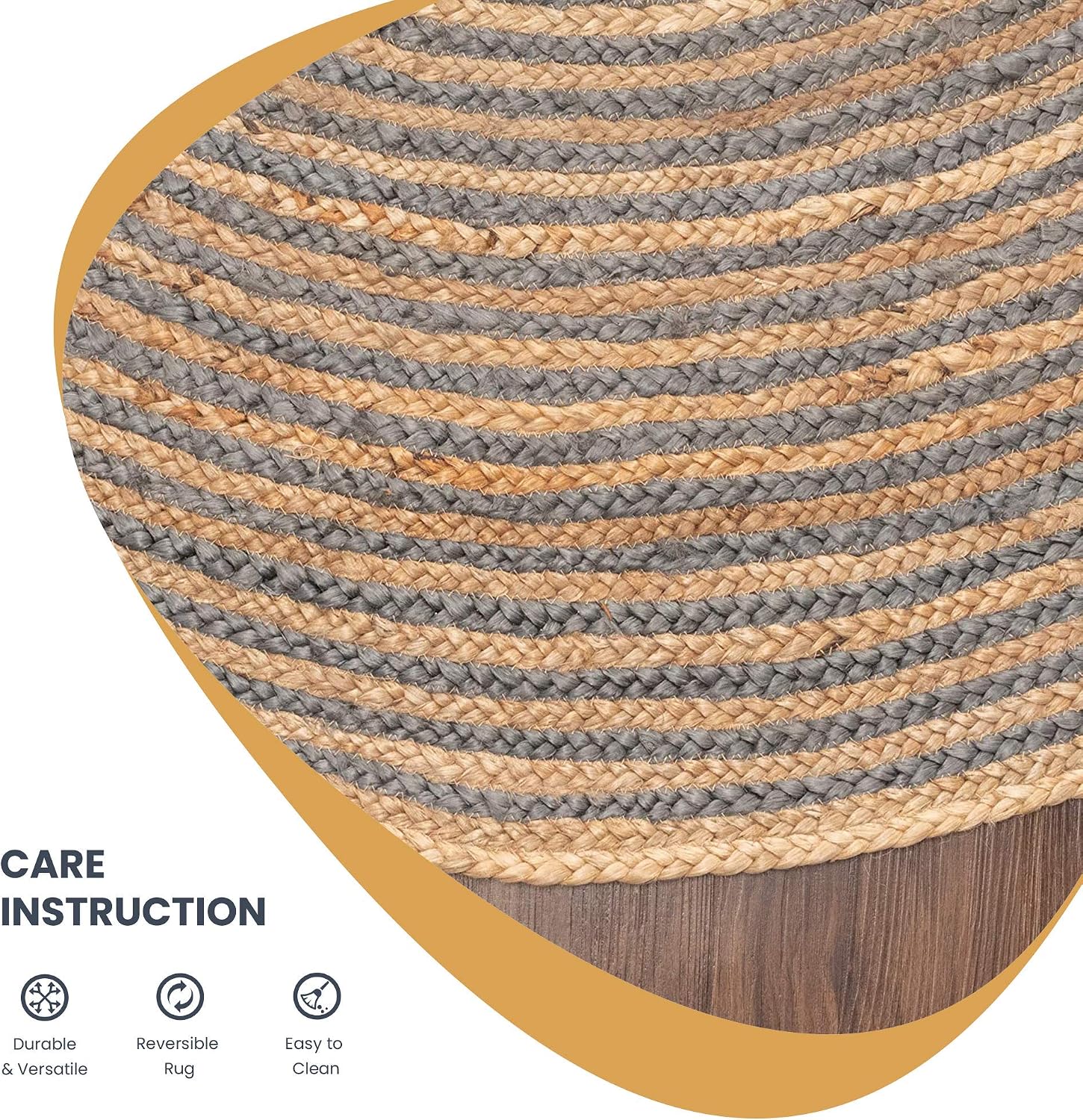 BLUENILEMILLS Round Handwoven Indoor Area Rug Collection, Premium Handmade Flatweave Jute Scatter Accent or Area Rug with Reversible Design, Textured Solid Braided Weave 4', Burgundy