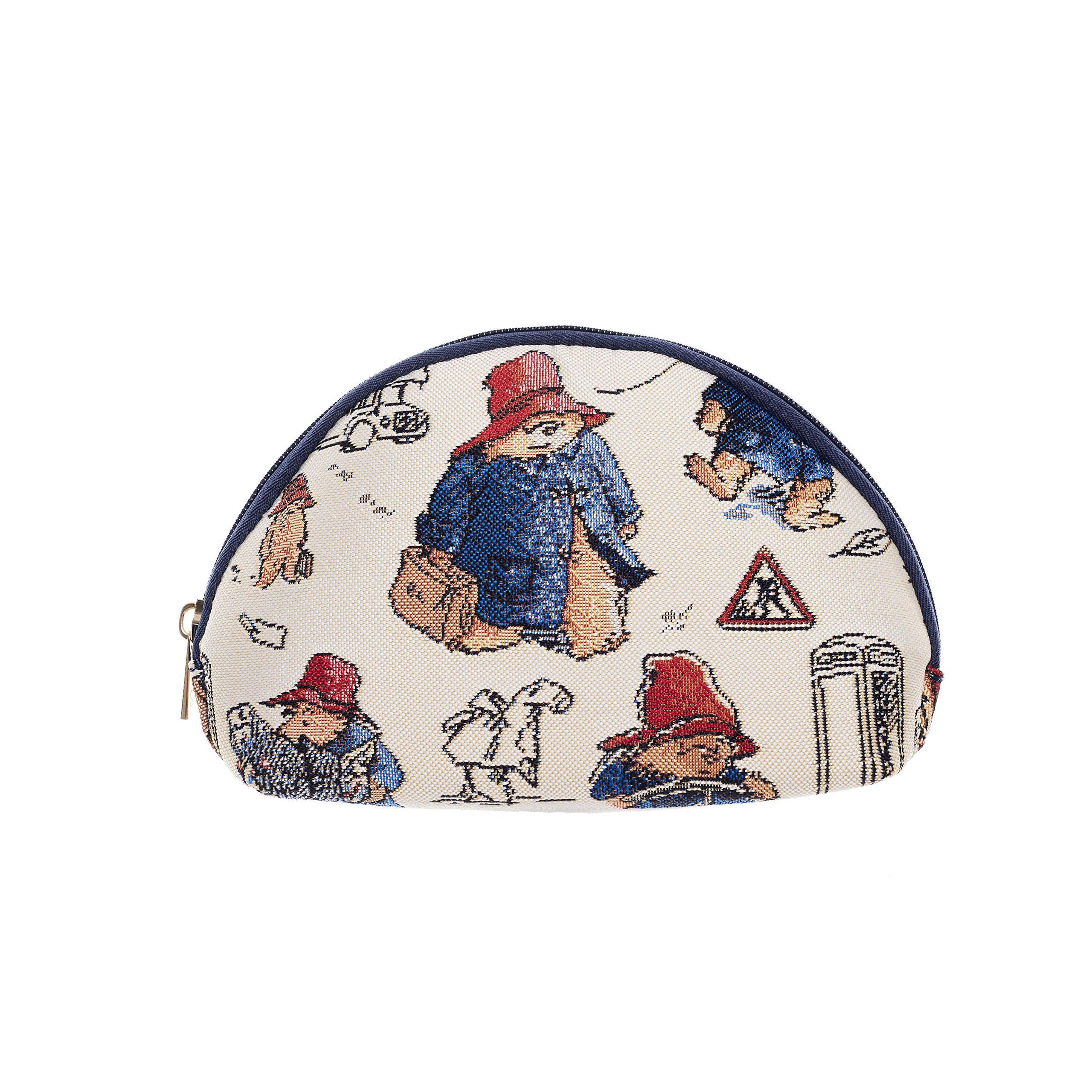 Signare Handbag, Travel bag, Cosmetic Bag, Crossbody bag etc with Paddington Bear design (Cosmetic Bag), Beige